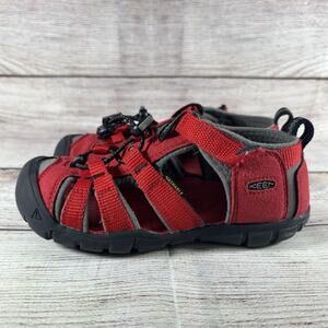 Keen Big Kid Size 12 Seacamp II CNX Waterproof Sandals 1014478 Red Hiking